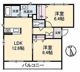 シャーメゾン伏石町の物件間取画像